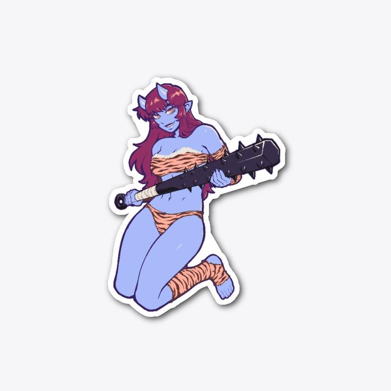 Aoi Oni Sticker